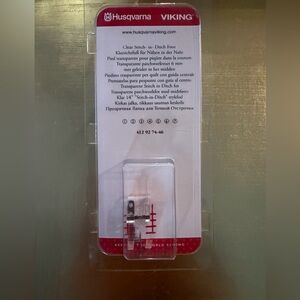 Husqvarna Viking Clear Stitch-in-Ditch Foot - Silver